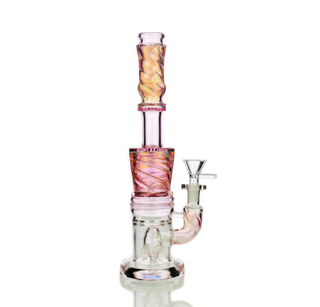 11” Galaxy Colors Bong Fumed Glass with Shower and 14mm Male Bowl