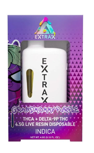 Delta Extrax - Adios Blend Preheat Disposable - 4.5g - Grandmommy Purple