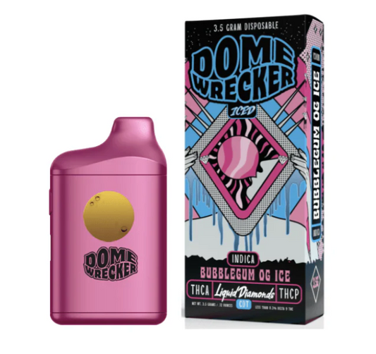 Domewrecker THCa Liquid Diamonds Disposable - 3.5g - Bubblegum OG Ice (Indica)