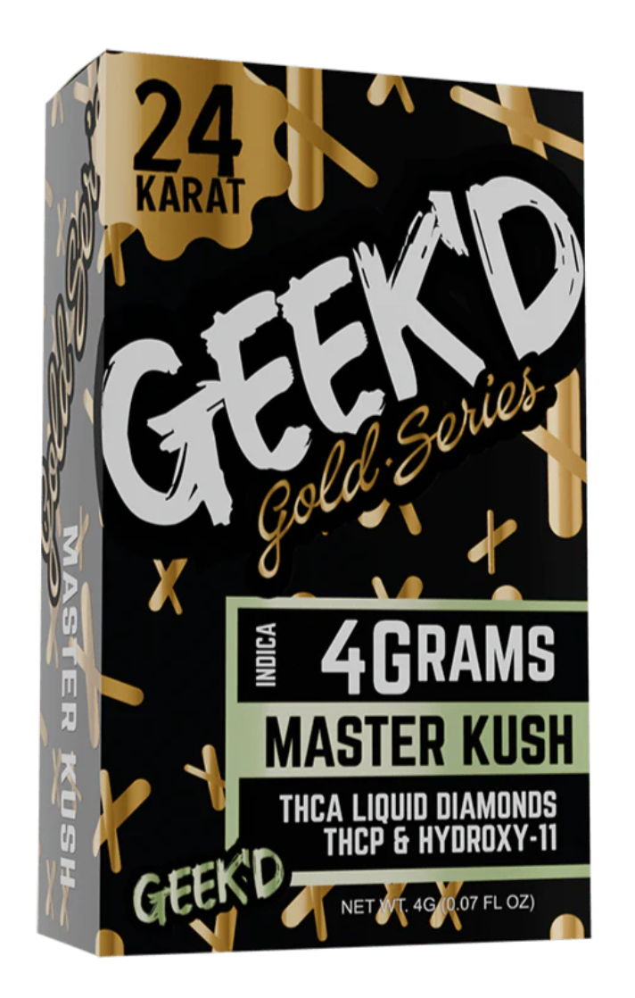 Geek'D Gold Series 4g THCa Liquid Diamonds - Master Kush