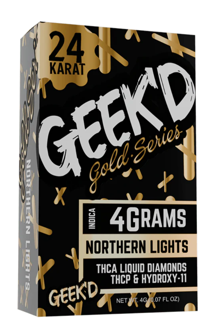 Geek'D Gold Series 4g THCa Liquid Diamonds - Northern Lights