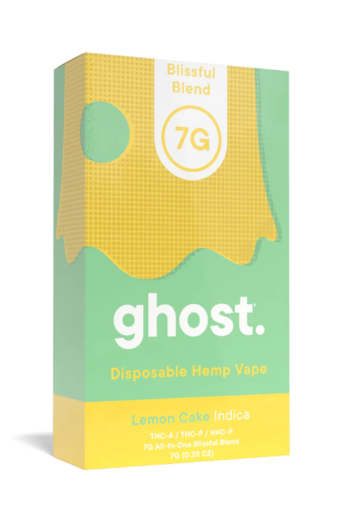 Ghost Blissful Blend 7g Disposable - Lemon Cake (Indica)