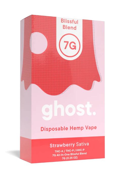 Ghost Blissful Blend 7g Disposable - Strawberry (Sativa)