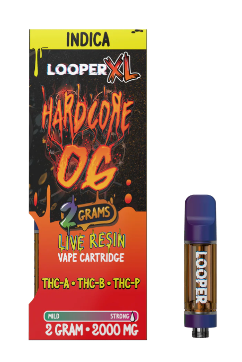 Looper XL Series Live Resin 2g Cartridges - Hardcore OG