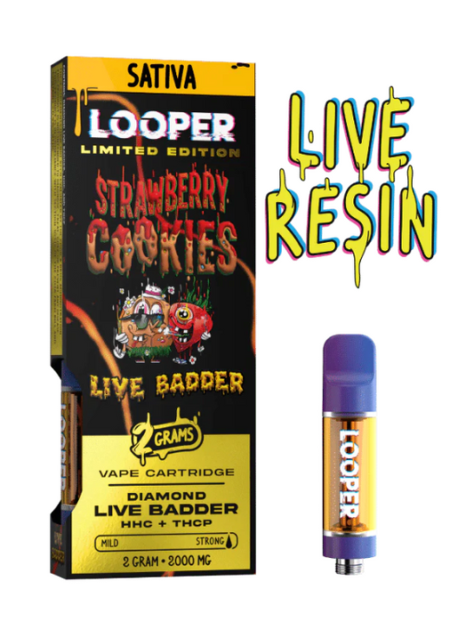 Looper Live Diamond Badder 2g Cartridges - Strawberry Cookies