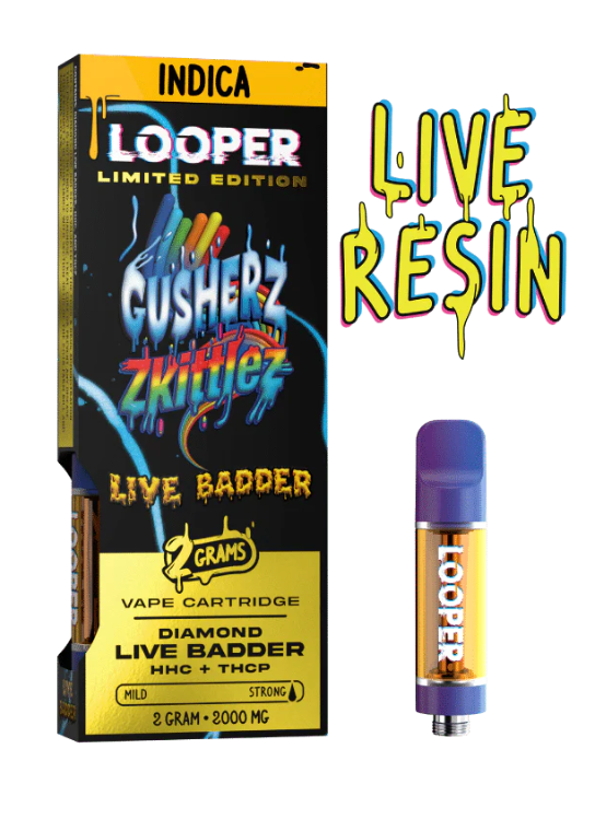 Looper Live Diamond Badder 2g Cartridges - Gusherz Zkittles