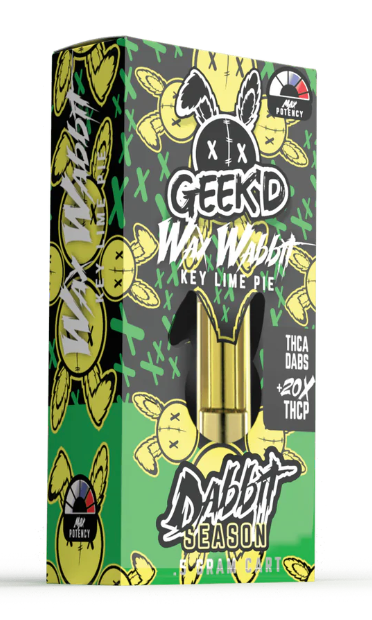 Geek'd Dabbit 0.5g Cartridges - Wax Wabbit Key Lime Pie