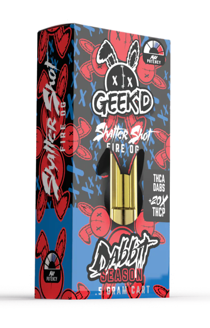 Geek'd Dabbit 0.5g Cartridges - Shatter Shot Fire OG