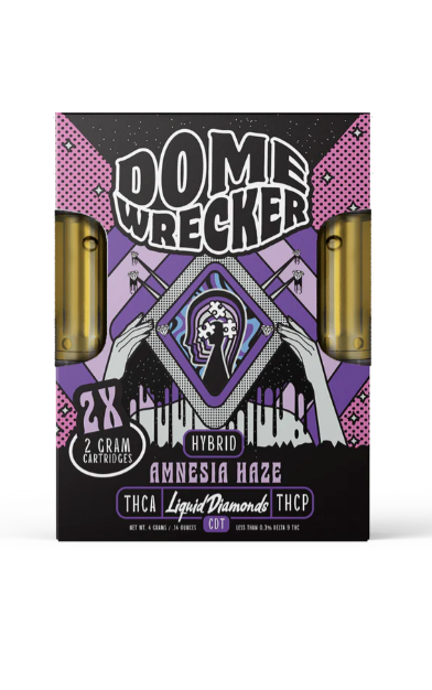 Domewrecker 2X2g Cartridges - Amnesia Haze (Hybrid)