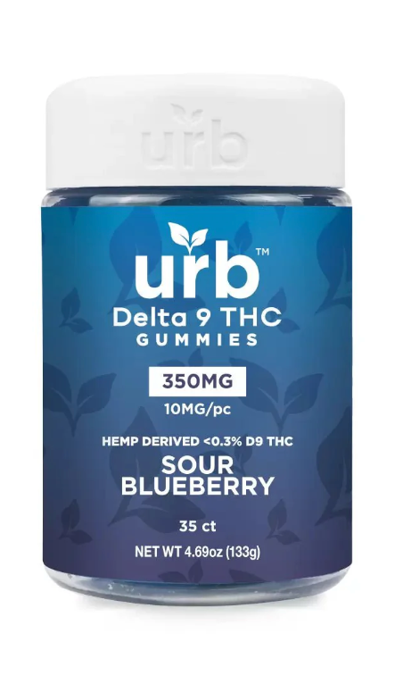 Urb D9 350mg Gummies - Sour Blueberry