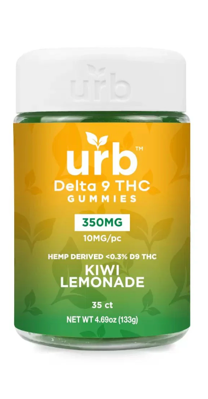 Urb D9 350mg Gummies - Kiwi Lemonade