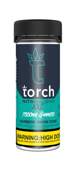 Torch Nitro Blend XXL 7000mg Gummies - Rainbow Snow Cone