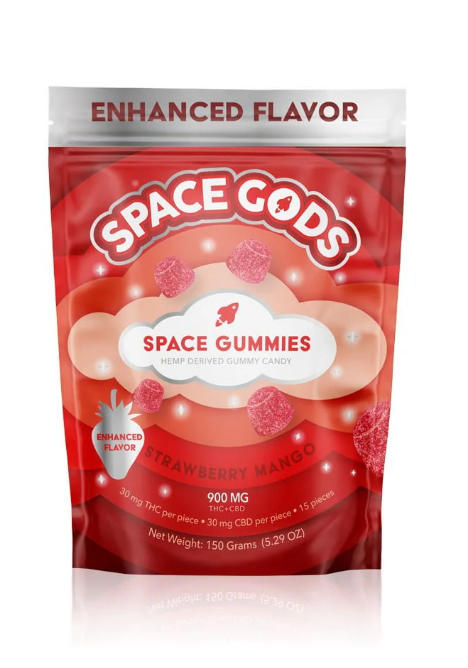 Space Gods 900mg Mega Dose - Strawberry Mango