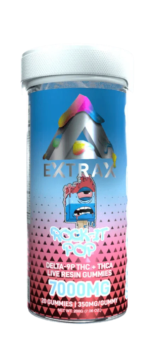 Delta Extrax Adios Blend 7000mg Gummies - Rock-It Pop (Hybrid)