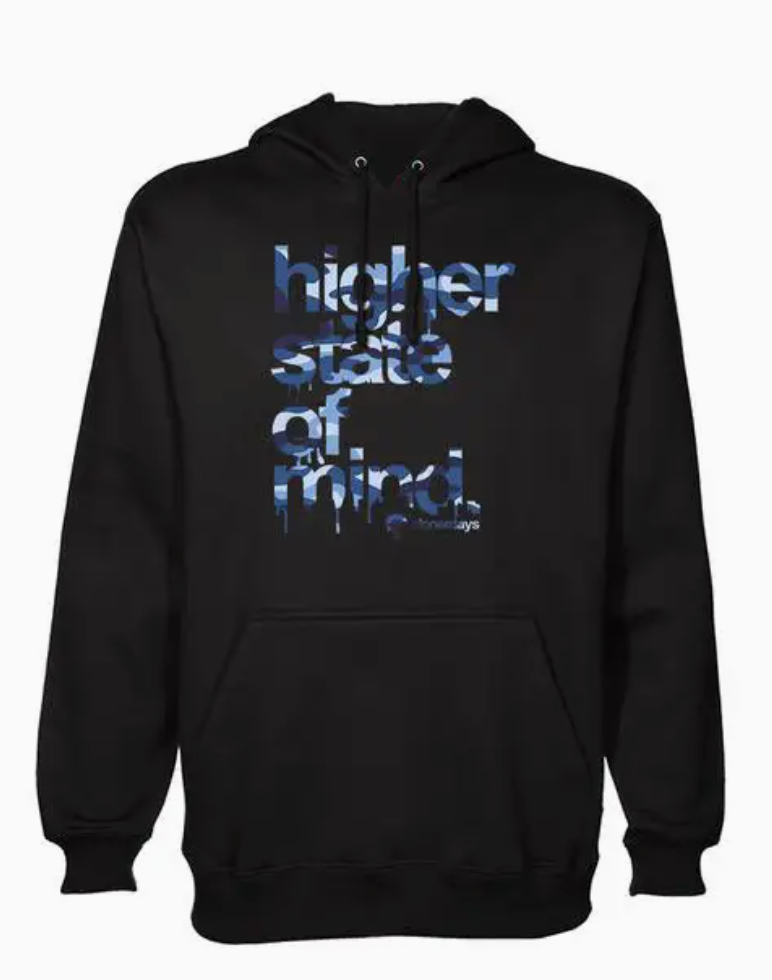 Army Blue "higher state of mind." Hoodie