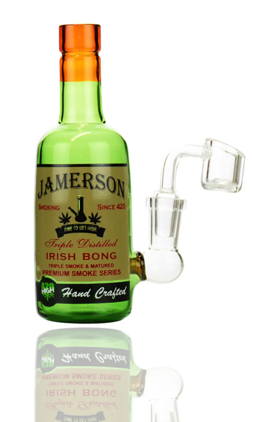 6" Jamerson Mini Shot Whiskey Bottle with 14mm Male Bowl