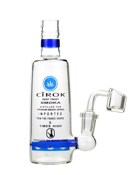 6" Mini Cirok Vodka Bottle with 14mm Male Bowl