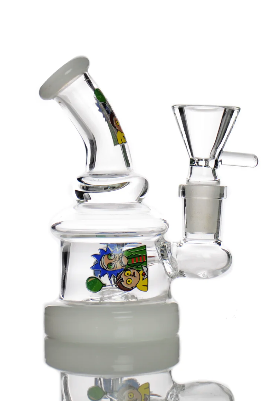 5" Mini Pocket Water Pipe R&M with 14mm Male Bowl